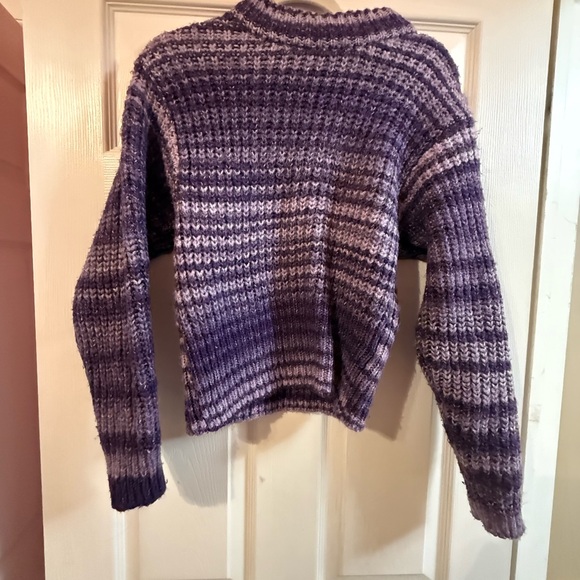 Zara Sweaters - Zara Purple Striped Women's Sweater